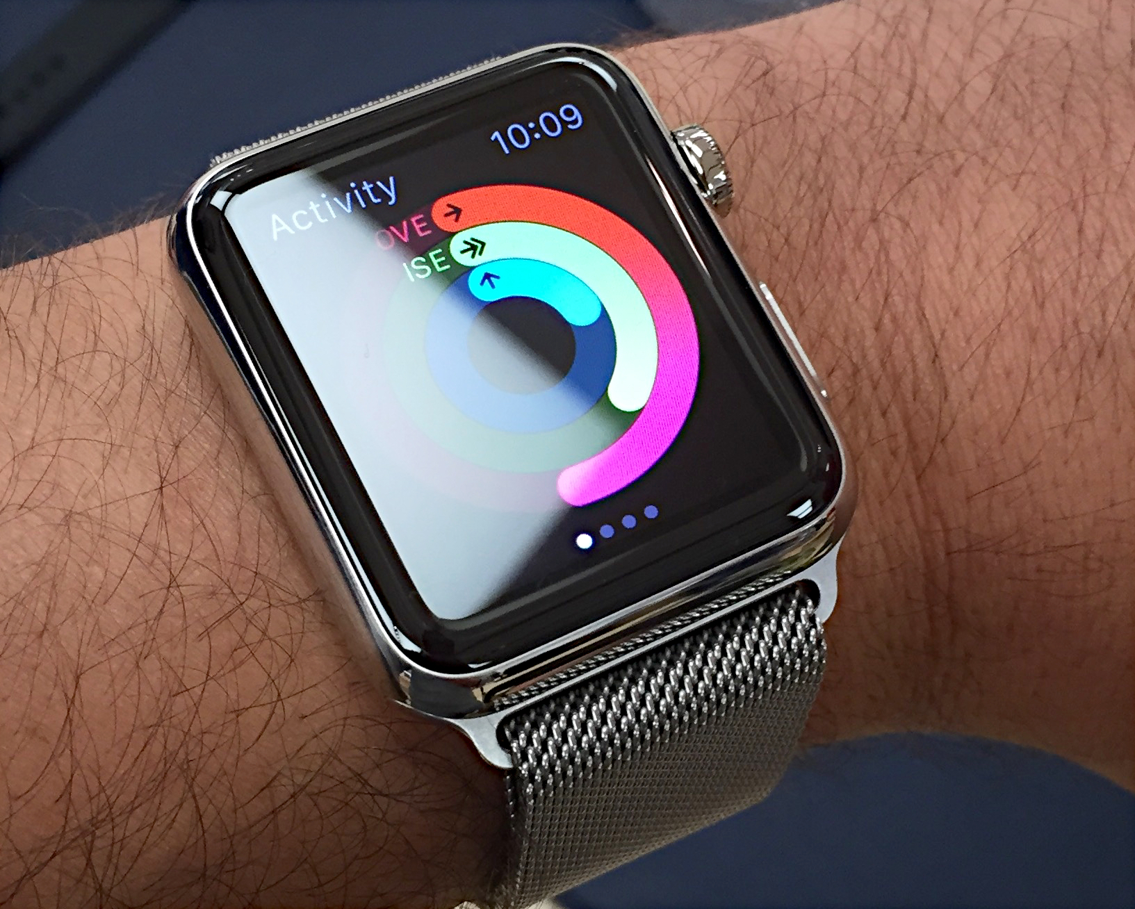 Apple Watch with Milanese loop bracelet (2015)